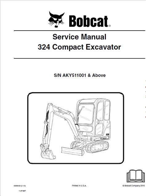 Service Manual 324 Compact Excavator